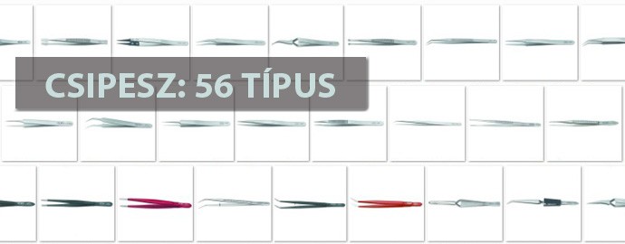 Csipesz: 56 típus